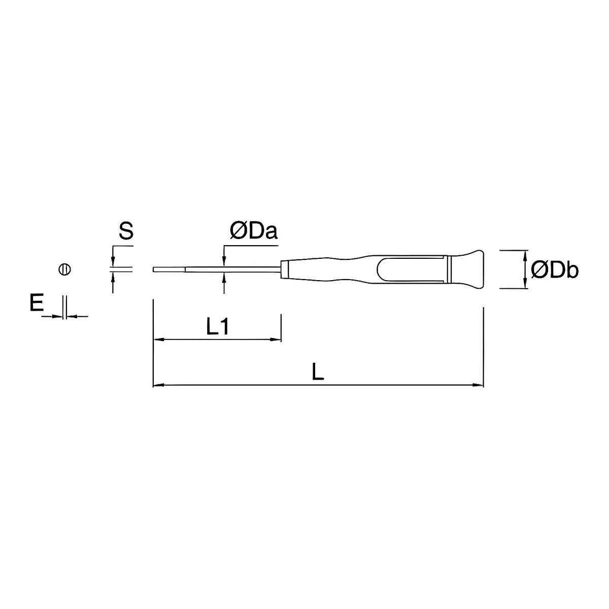 Tournevis micro pour vis fente de précision X5