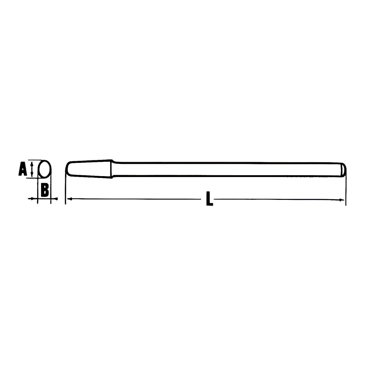 Manche hickory pour masses et merlins emmanchement droit