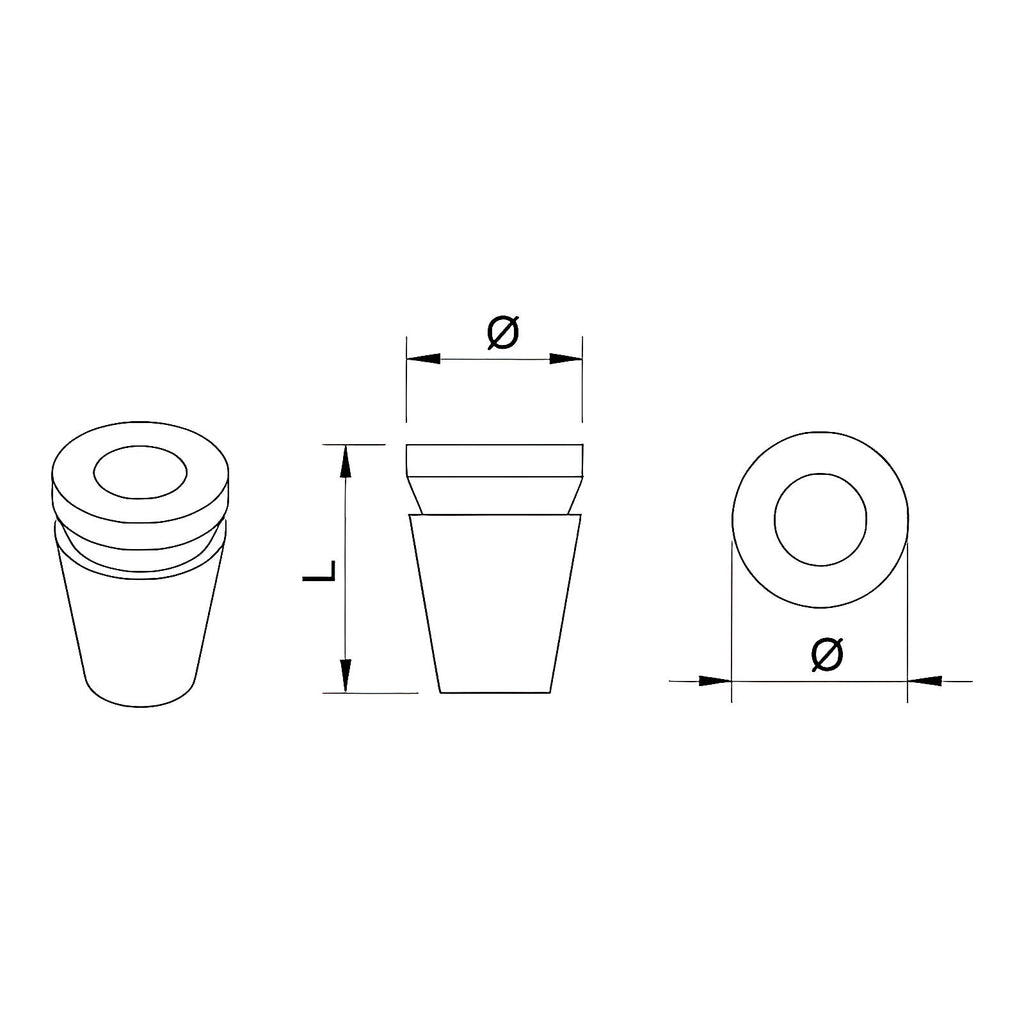 Coins cylindriques pour réemmanchement de marteaux