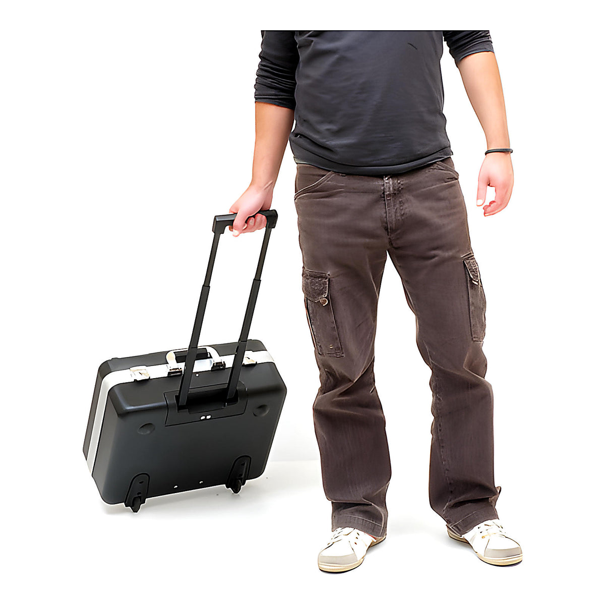 Valise trolley ABS vide pour rangement outils