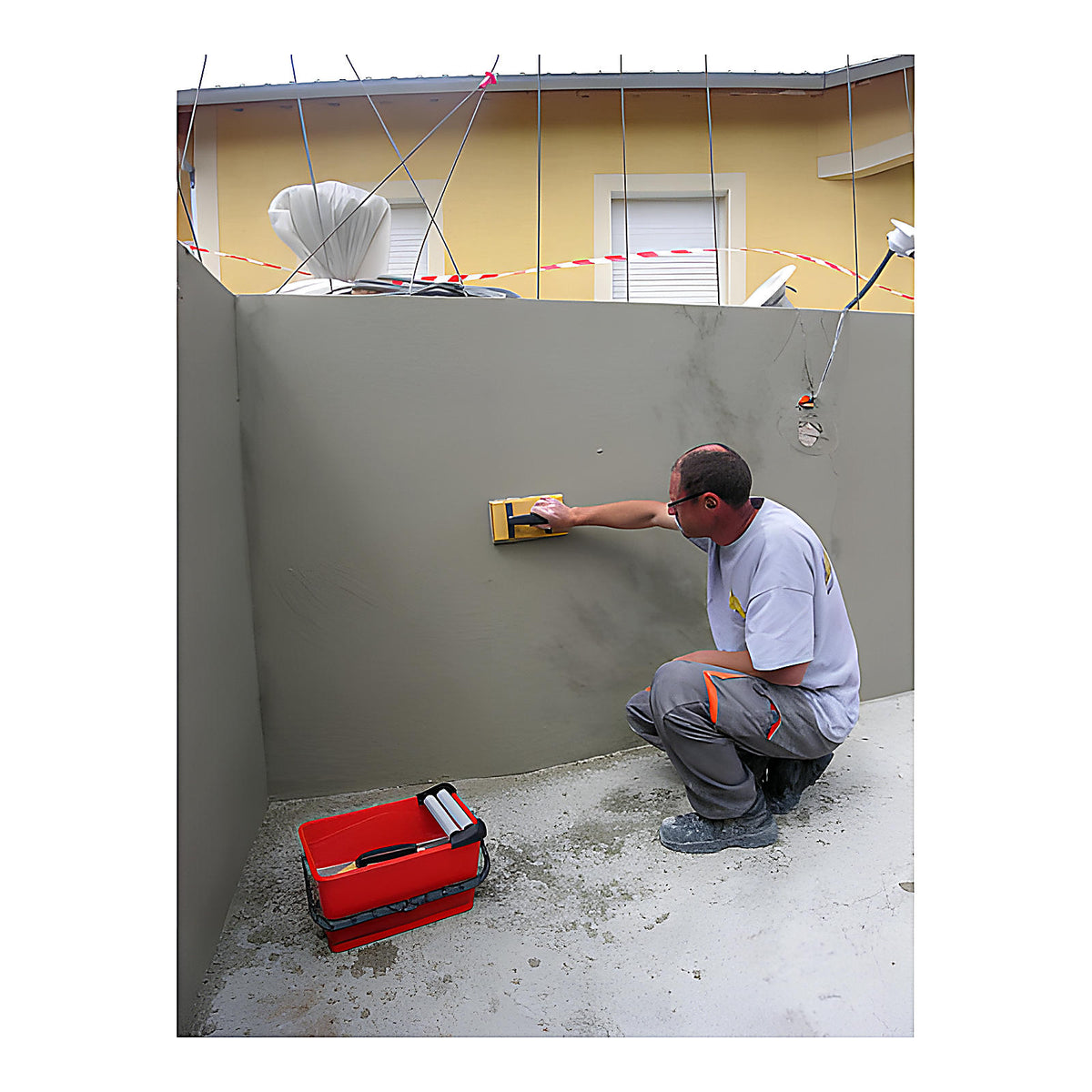 Kit finition façade nettoyage taloches mousse