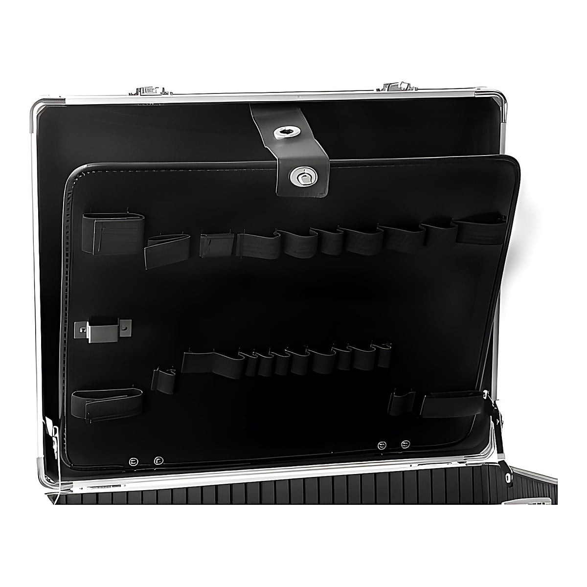 Valise trolley aluminium vide pour rangement