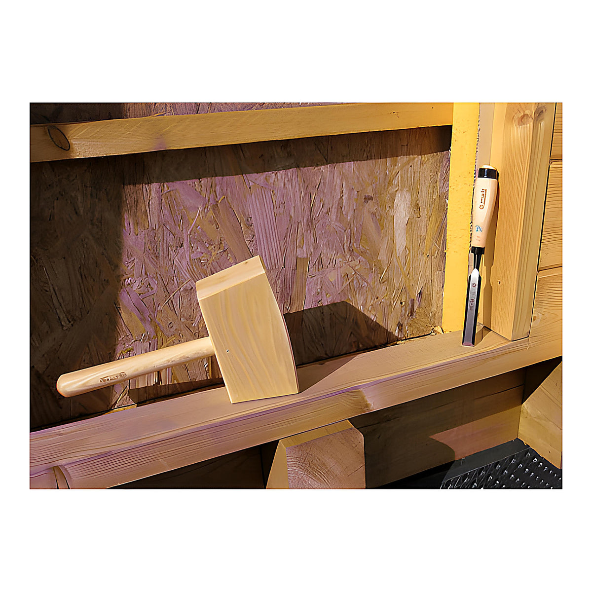 Maillet de menuisier bois pour ciseaux de sculpteur