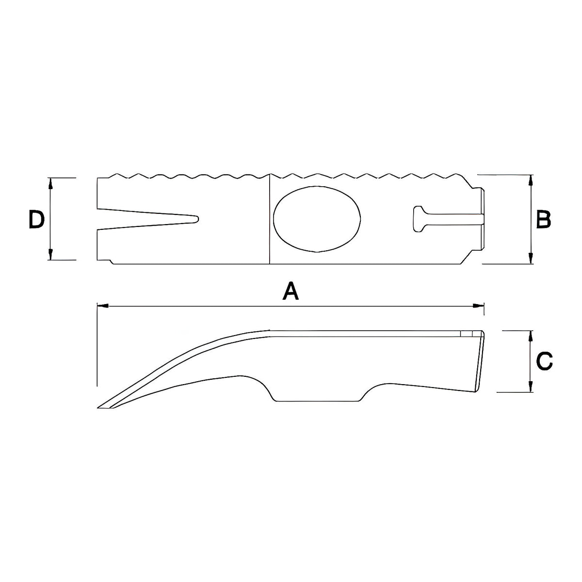 Marteau de coffreur racleur manche Nertech