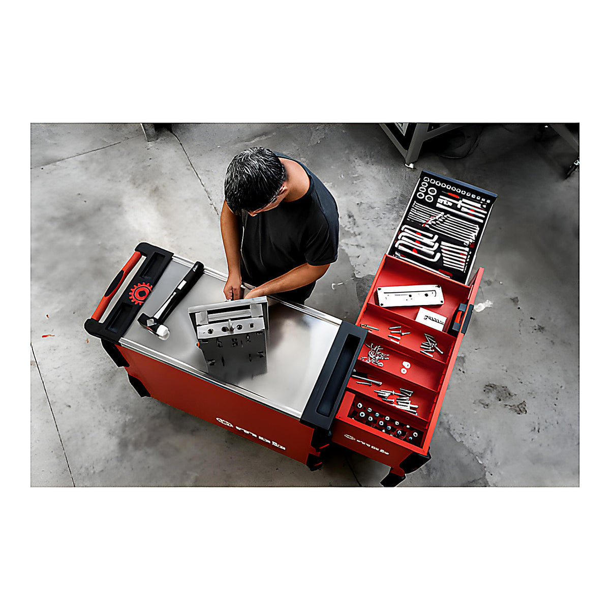 Servante Cockpit maintenance garnie 190 pièces