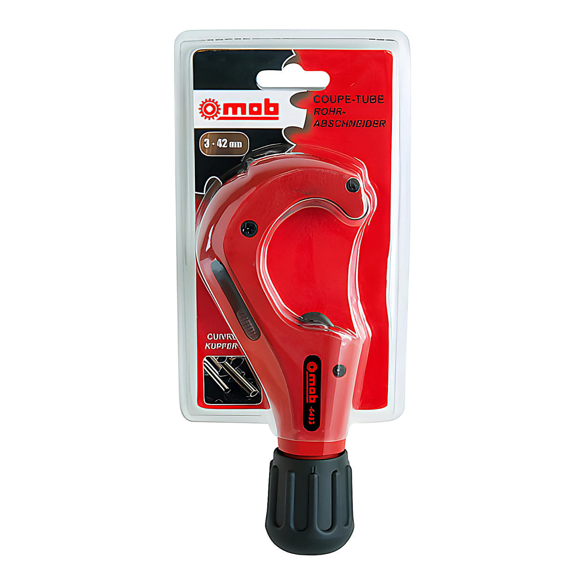 Coupe-tube télescopique cuivre sur carte plombier