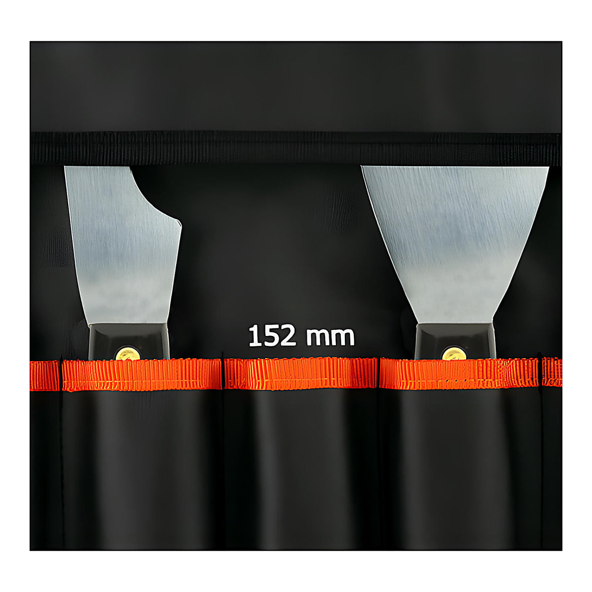 Trousse couteaux américains nylon inox plaquiste