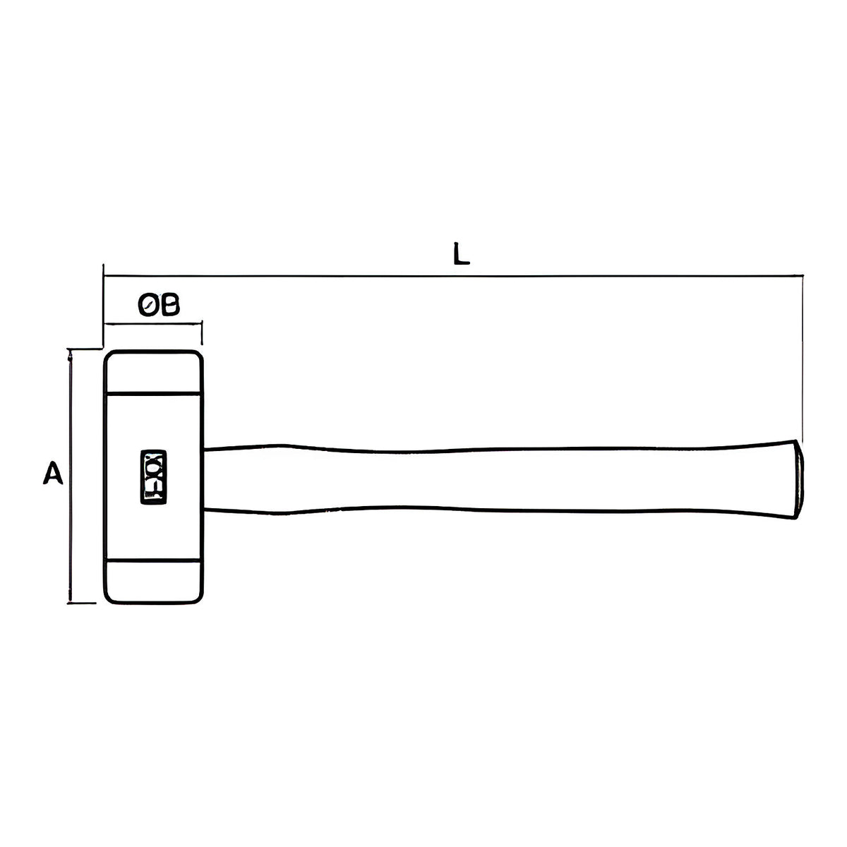 Maillet nylon dureté 68D équivalent métal
