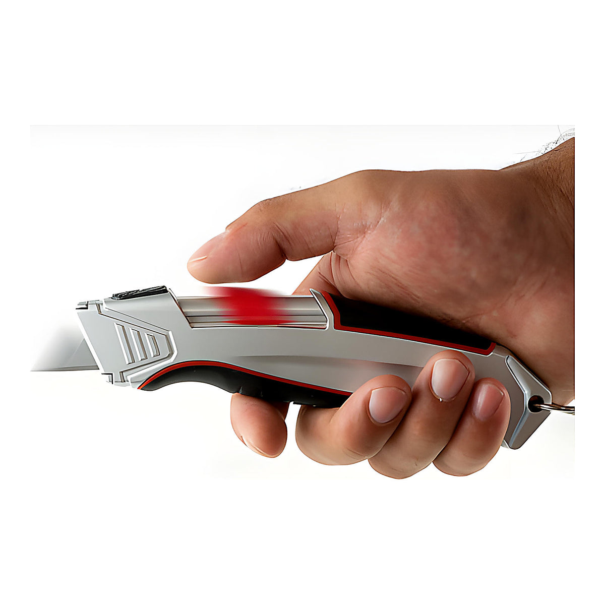 Cutter sécurité Dragon lame auto-rétractable sur carte
