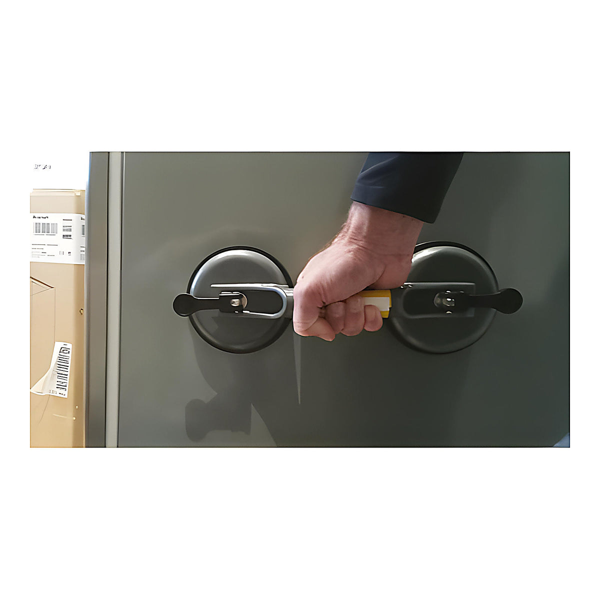 Double ventouse pour pose carreaux panneaux et vitres