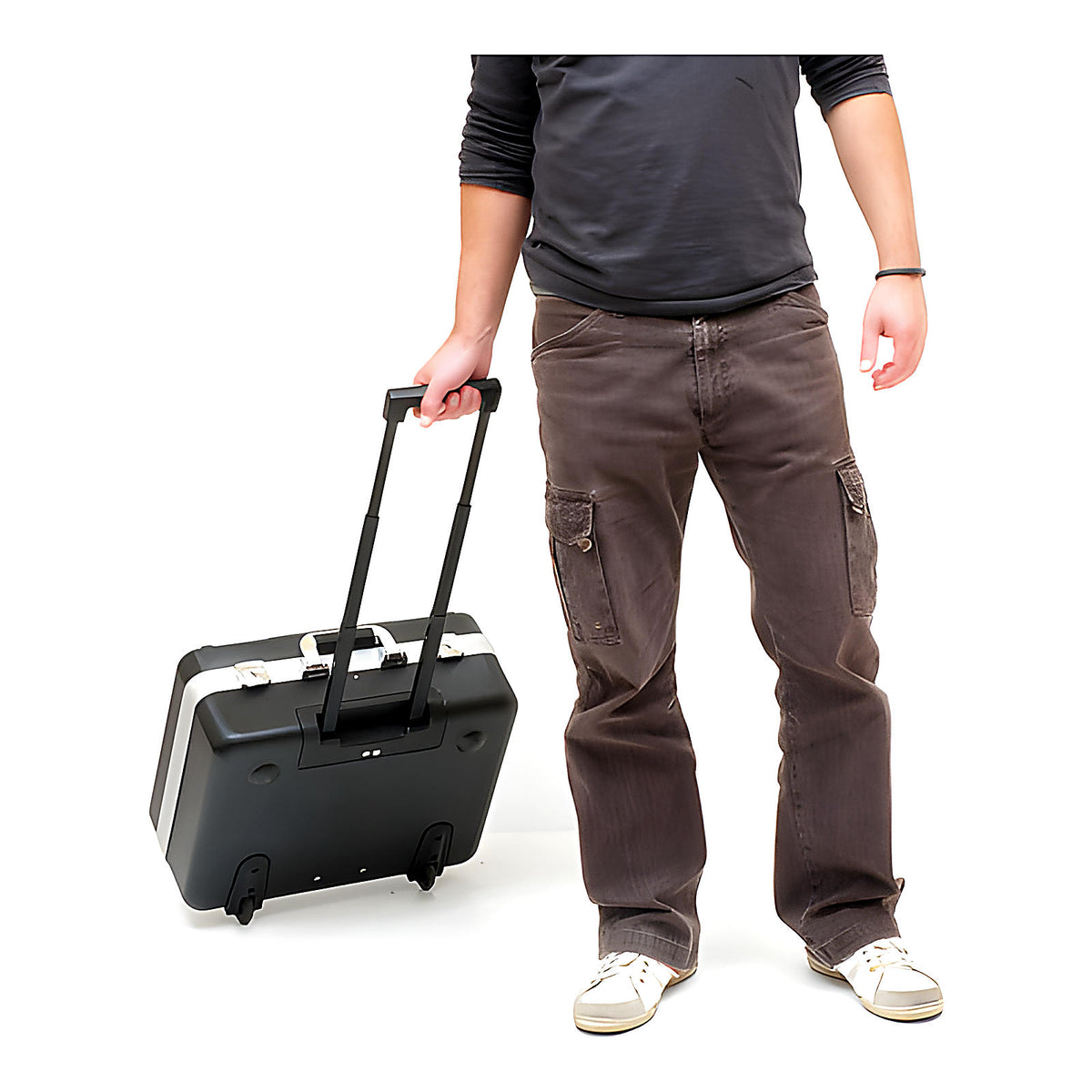 Valise trolley ABS garnie 128 pièces