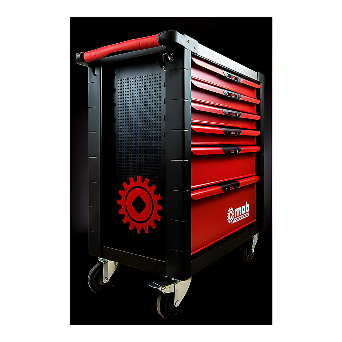 Servante Xliner 4 modules 6 tiroirs anti-basculement