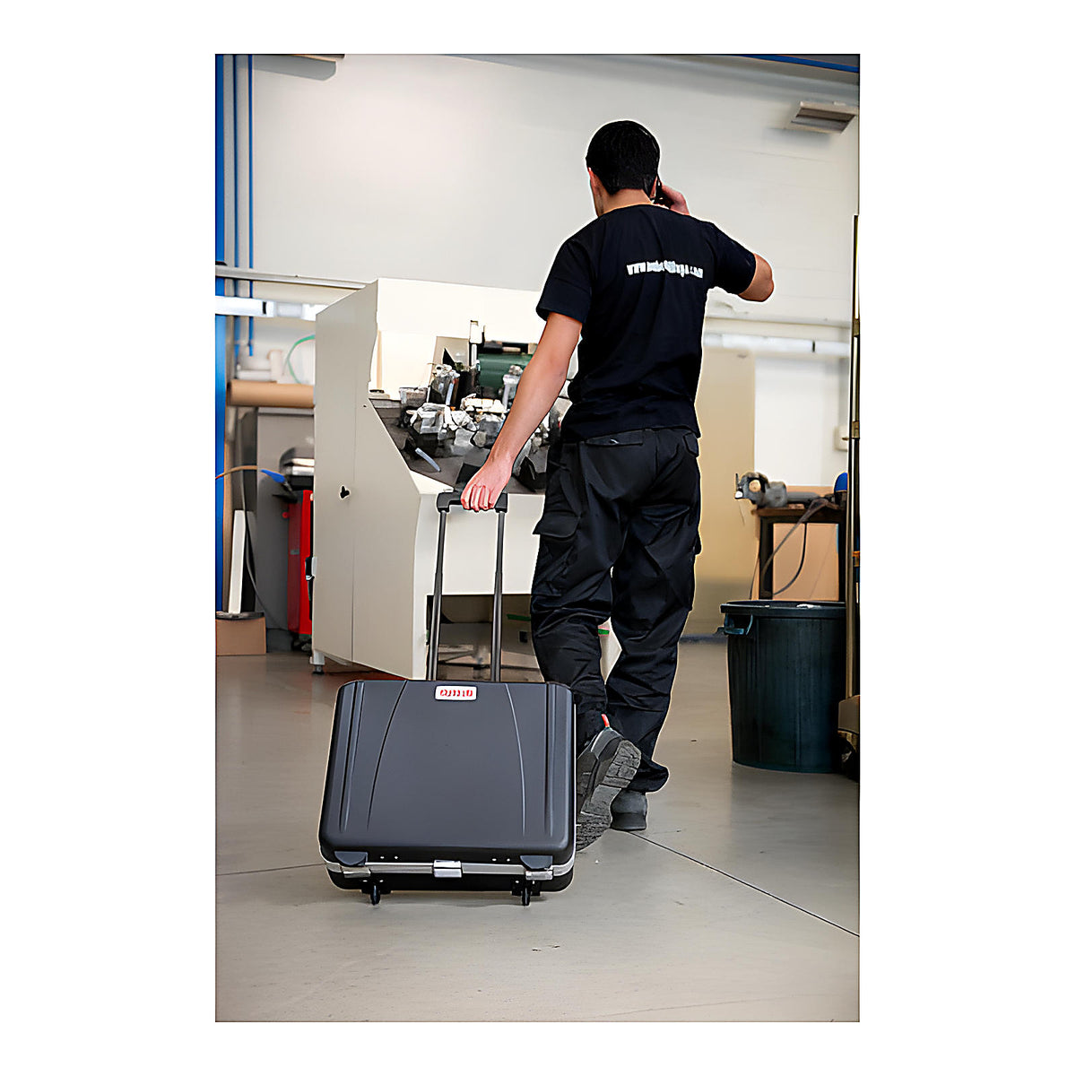 Valise trolley ABS vide pour rangement outils