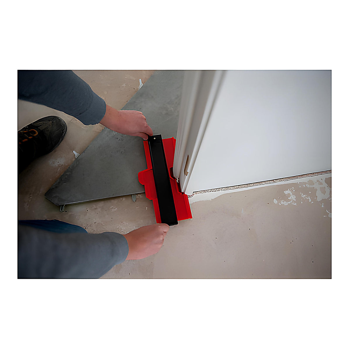 Gabarit de forme pour reporter coupes carrelage complexes