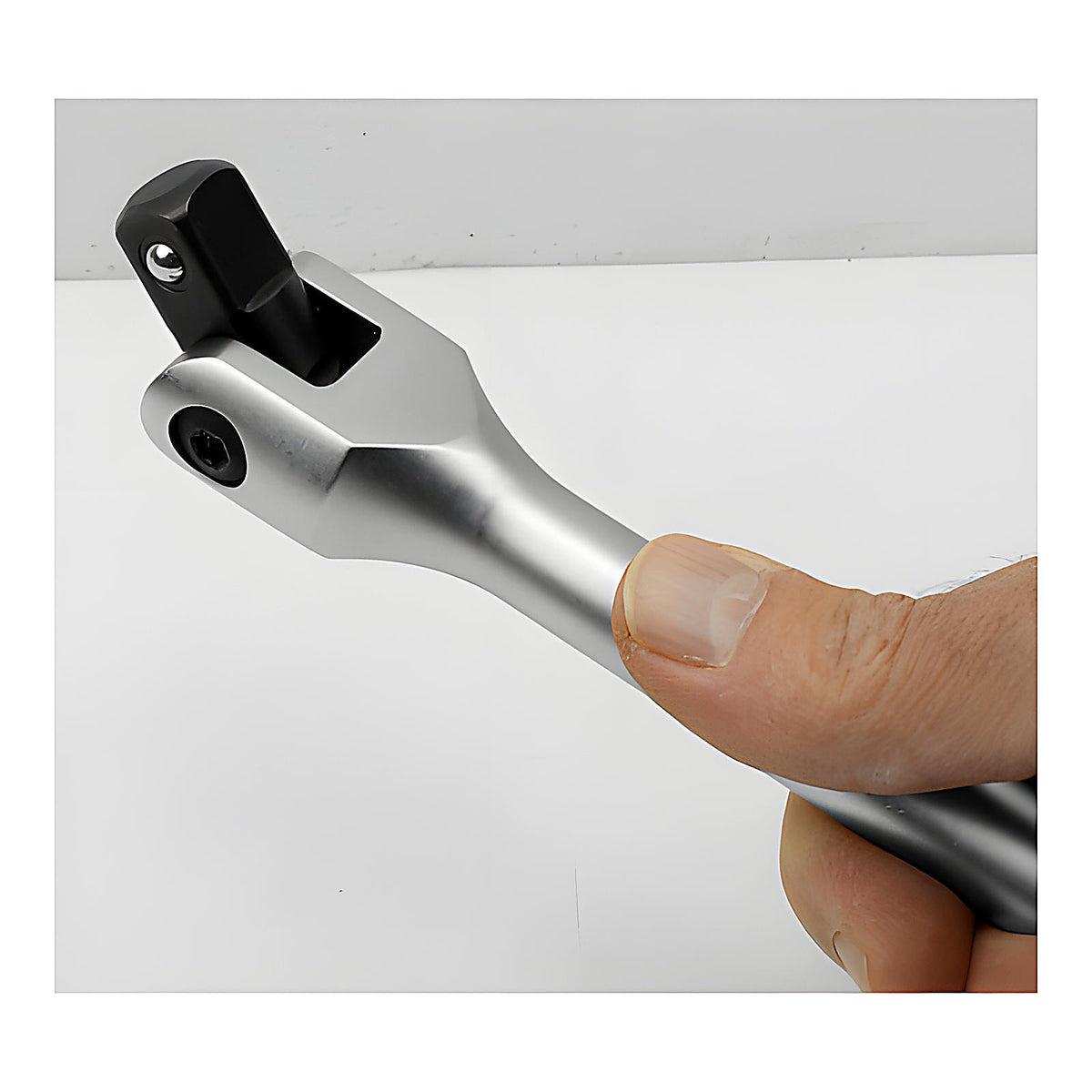 Poignée emmanchée articulée 1/2” bimatière