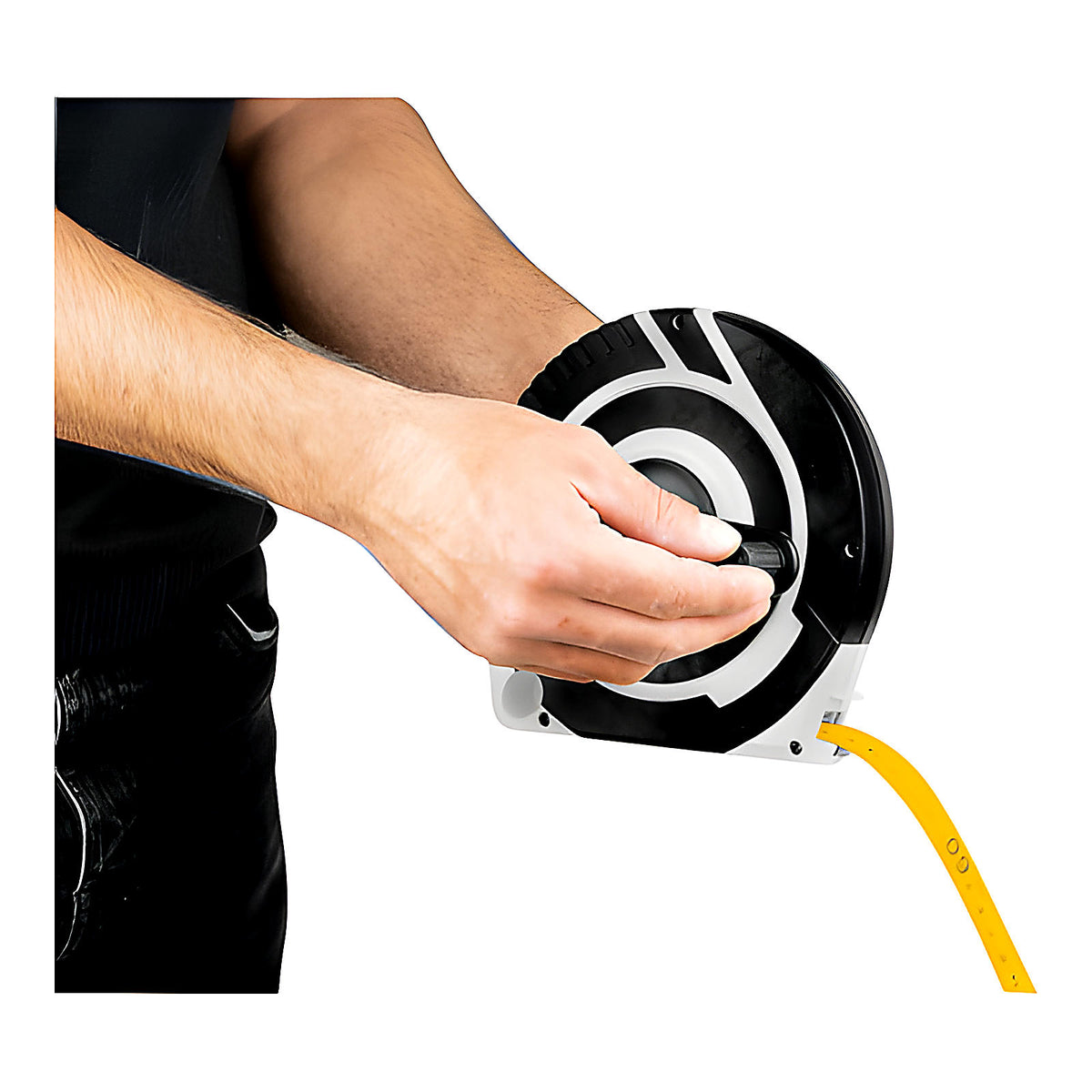 Mètre long rond avec poignée ruban fibre de verre