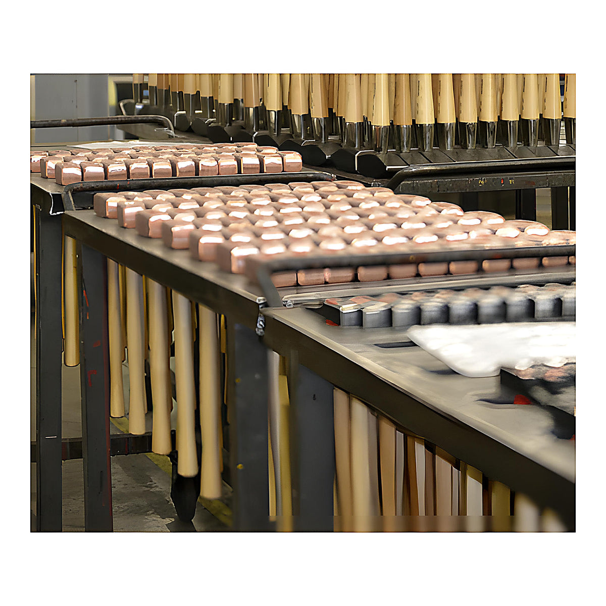 Massette cuivre manche hickory pour frappe sans dégât
