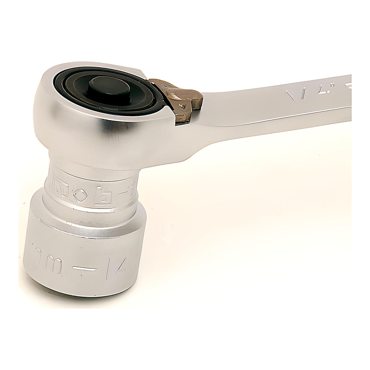 Cliquet porte-douille porte-embouts 2 en 1 carré 1/4”