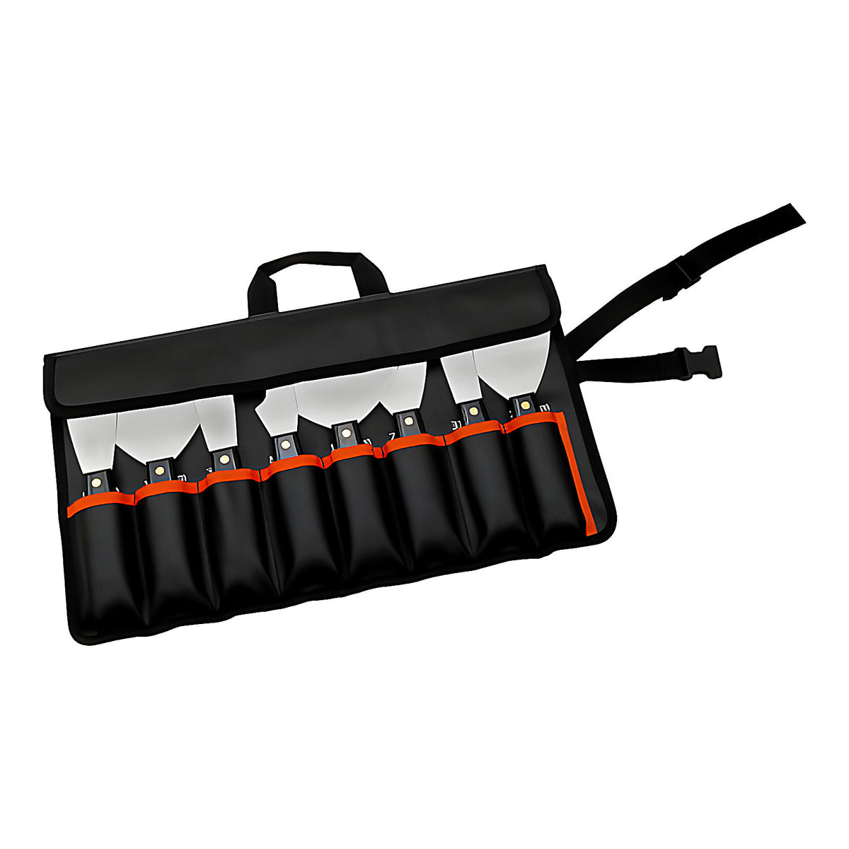 Trousse couteaux américains nylon inox plaquiste
