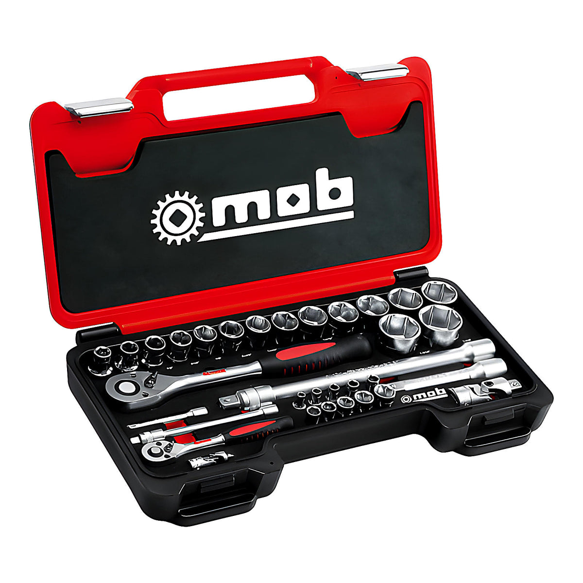 Coffret 1/4”-1/2” 33 pièces pouces cliquets poires