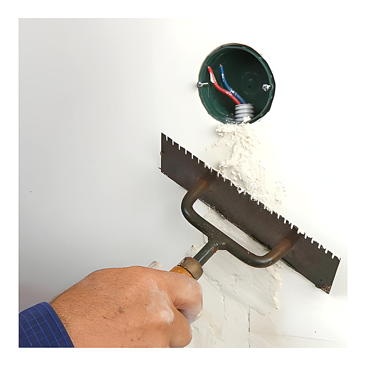 Truelle Berthelet inox pour plâtrier