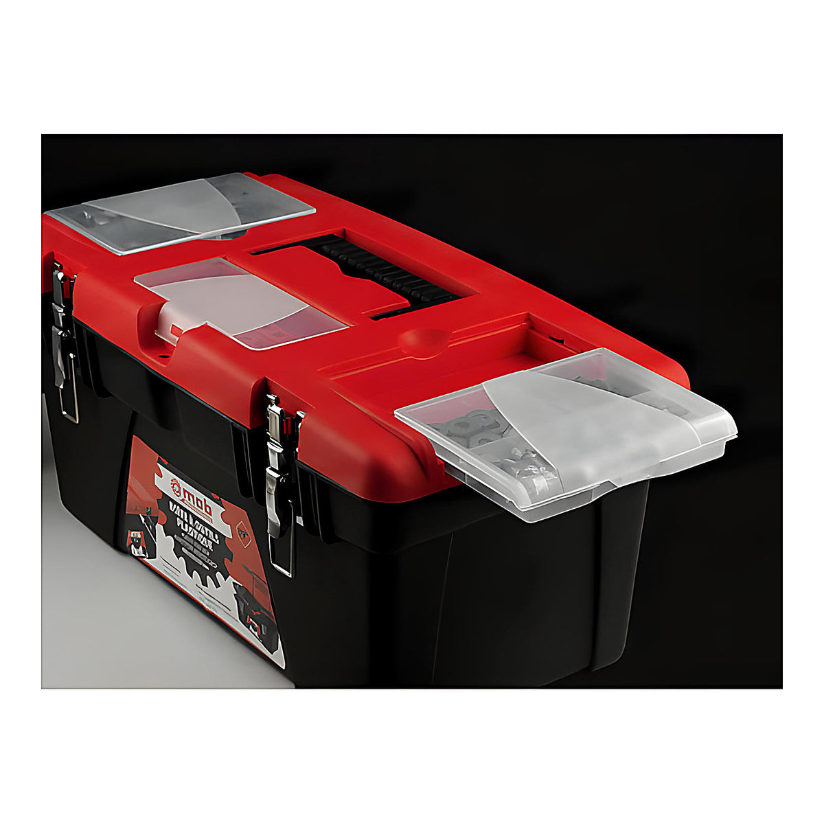 Boîte à outils plastique Basic avec plateau amovible