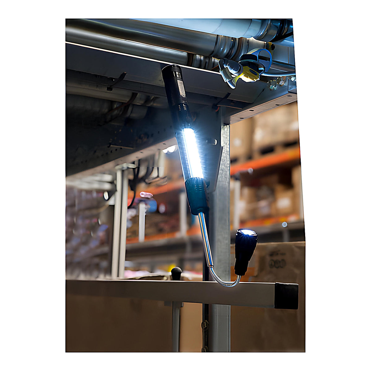 Lampe magnétique télescopique et flexible grand modèle