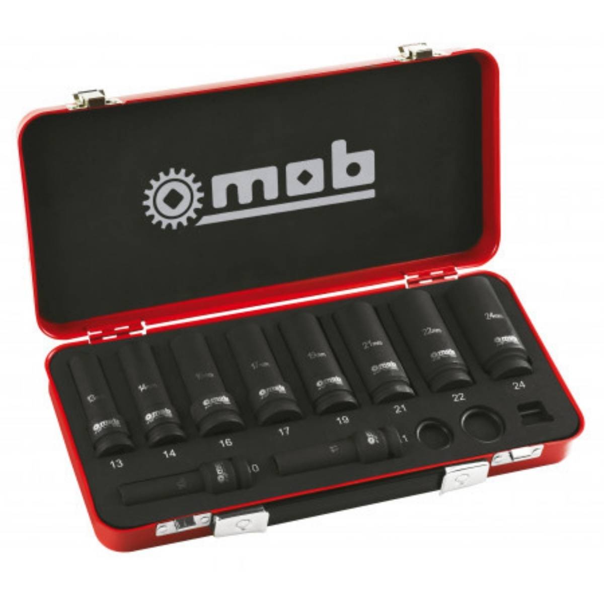 Coffret douilles impact longues 1/2” 10 pièces
