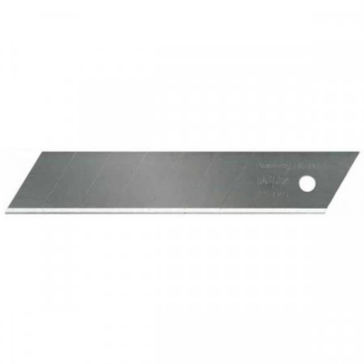 Étui 10 lames de cutter 18 mm sécables sur carte