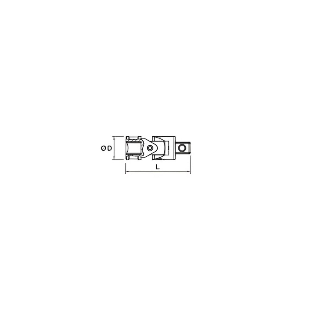 Cardan universel 1/4” sur carte