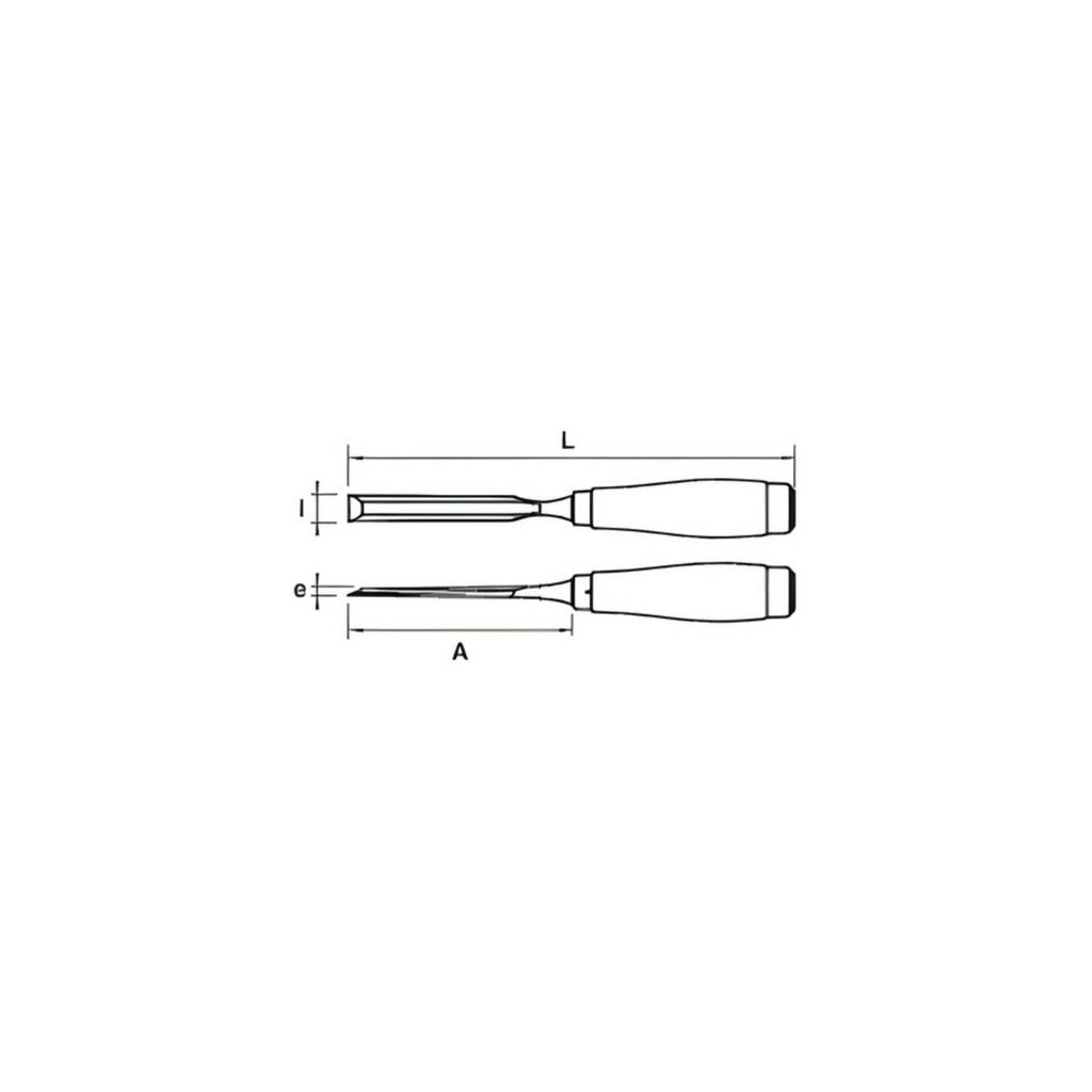 Ciseau de sculpteur sur carte manche ergonomique X3