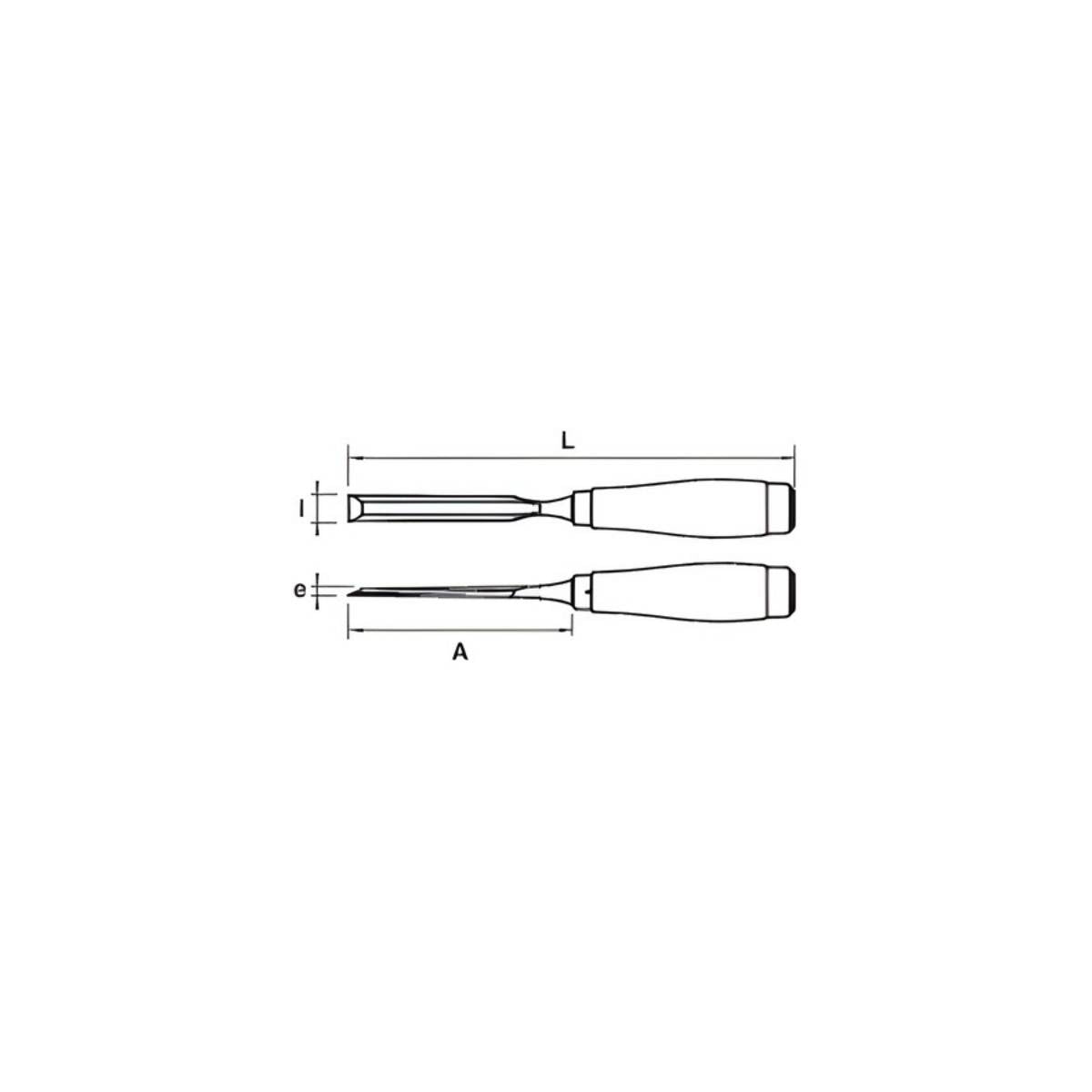 Ciseau de sculpteur sur carte manche ergonomique X3