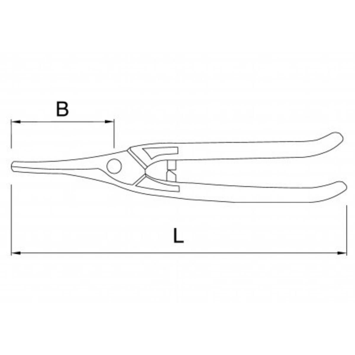 Cisaille universelle lames étroites forgées
