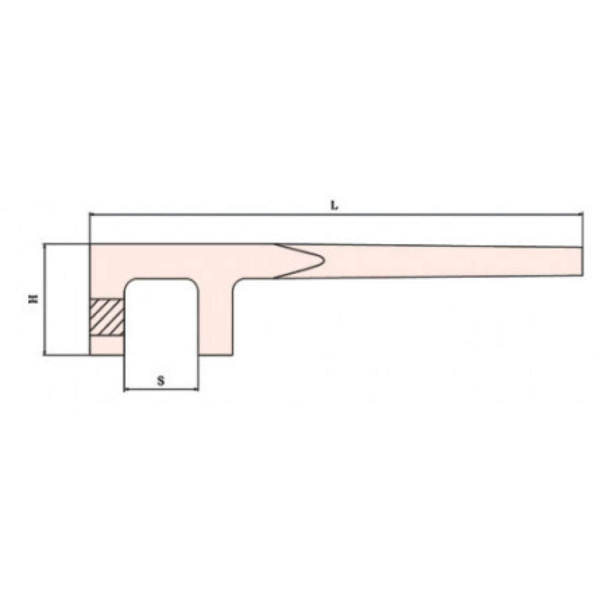 Clé à valve fixation giratoire sans étincelle ATEX