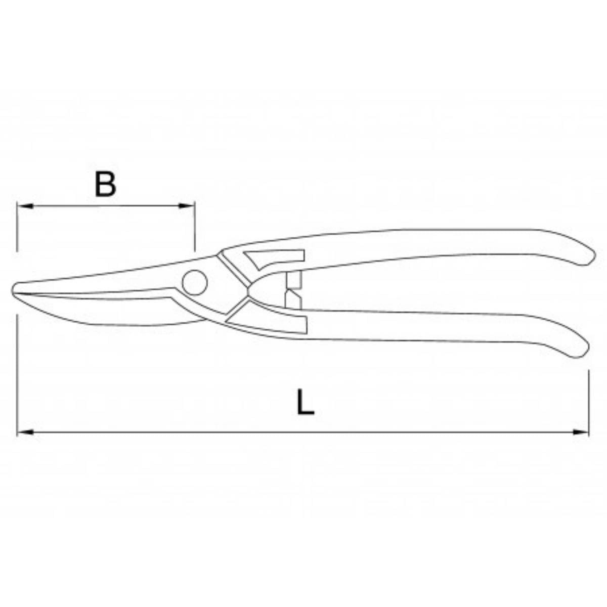 Cisaille universelle lame large bichantourneuse