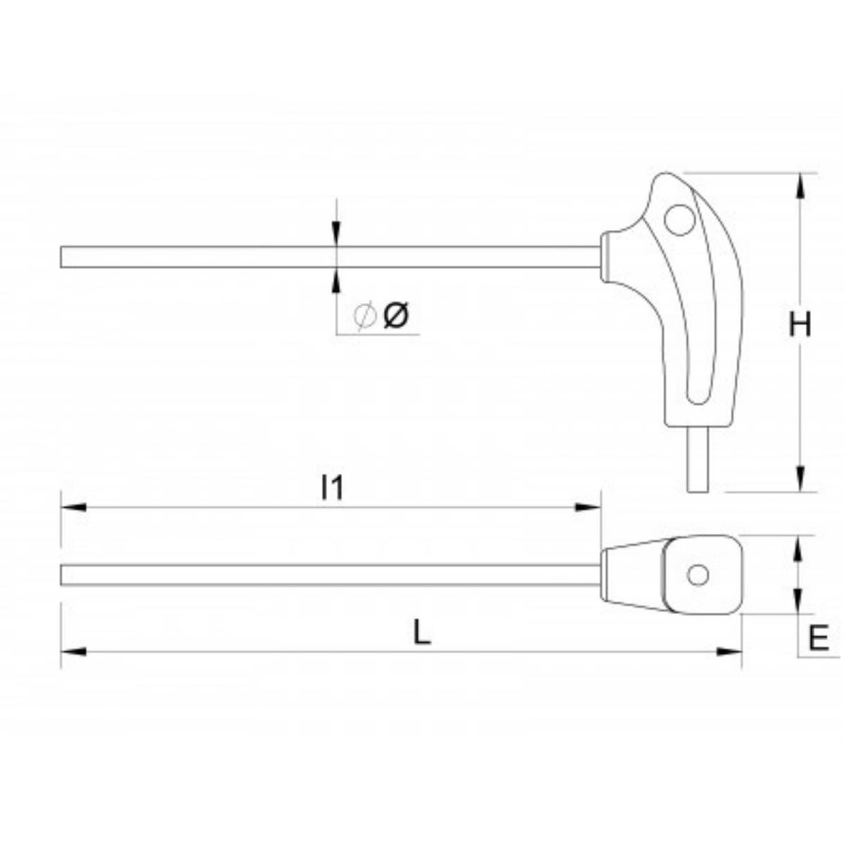 Clés Torx en T chrome-vanadium poignée bimatière